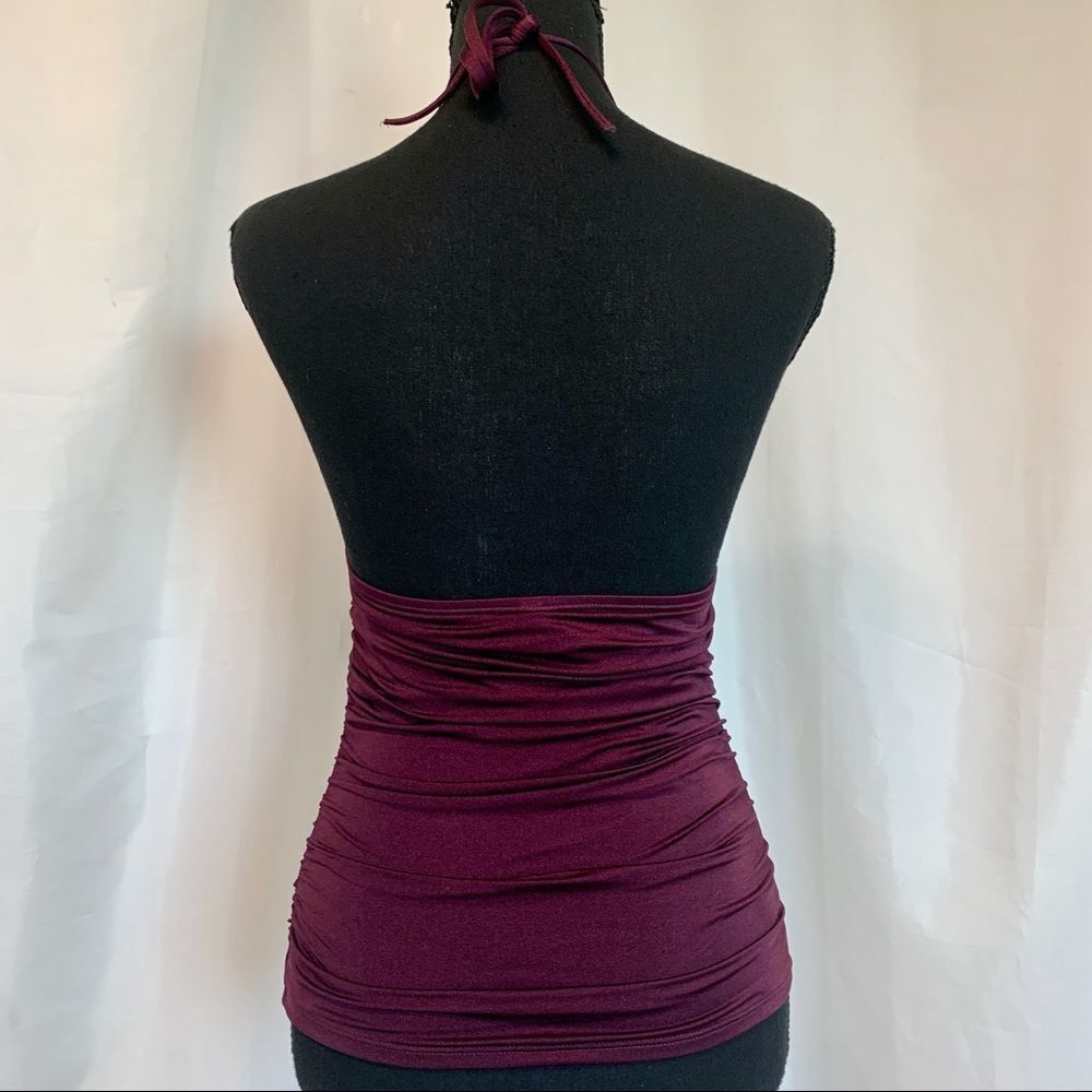 Victoria’s Secret forever Tankini eggplant maroon burgundy plum purple Sz S - Picture 5 of 10